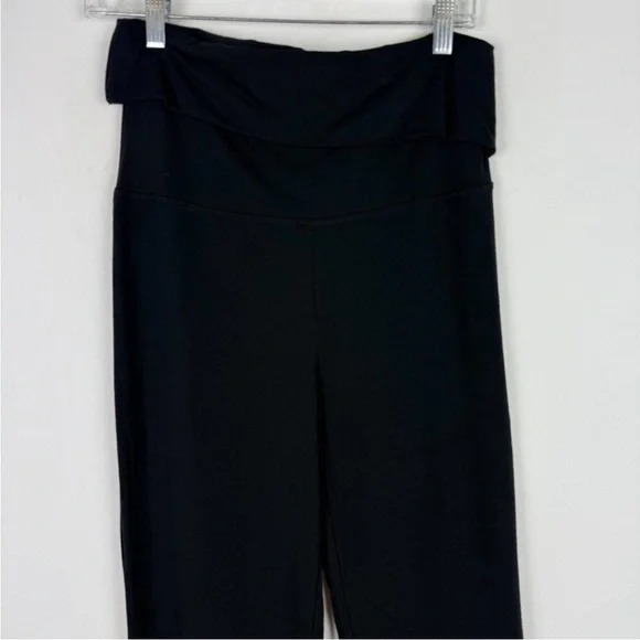 Aerie Offline OG Super Flare Foldover Hi-Rise Leggings Black Size Large L - Picture 3 of 12
